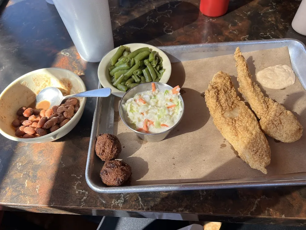 Fried Catfish and Coleslaw