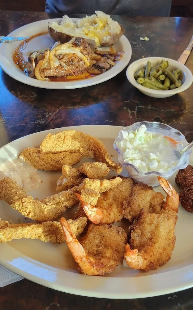 Fried Catfish Fillet 4 4 Butterfly Shrimp